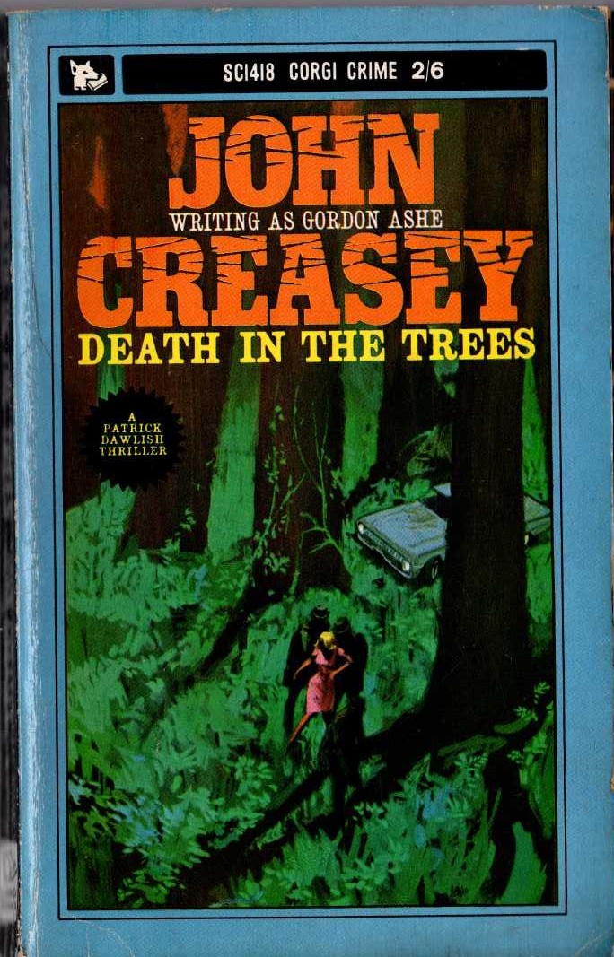 Gordon Ashe  DEATH IN THE TREES front book cover image