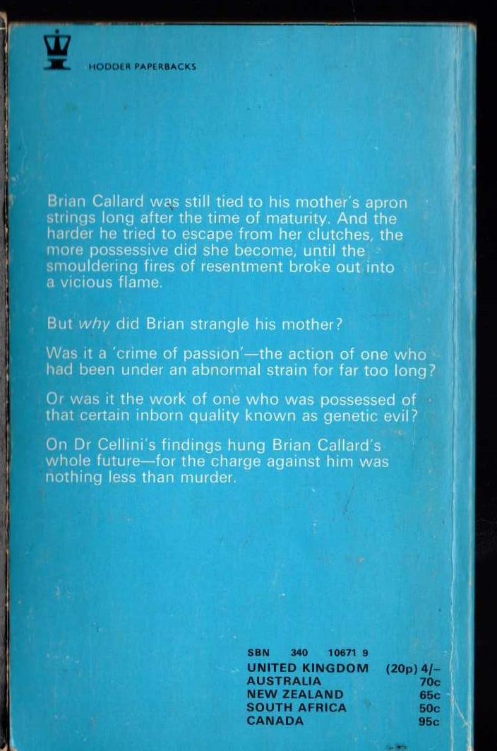 Michael Halliday  SLY AS A SERPENT magnified rear book cover image