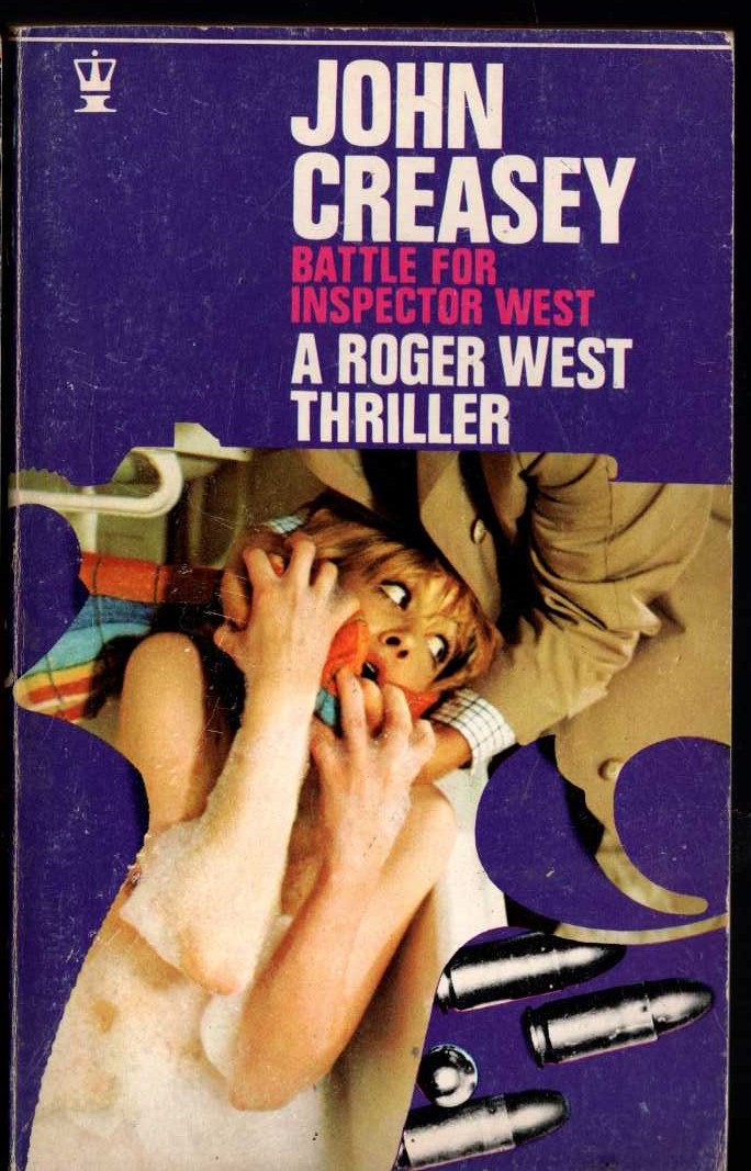 John Creasey  BATTLE FOR INSPECTOR WEST front book cover image