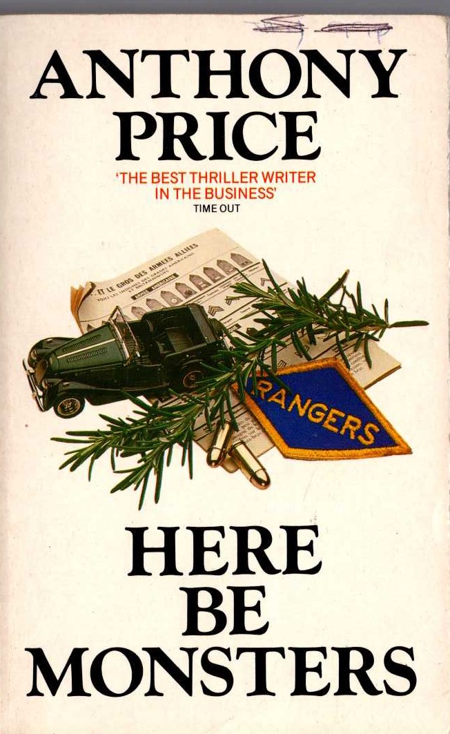 Anthony Price  HERE BE MONSTERS front book cover image