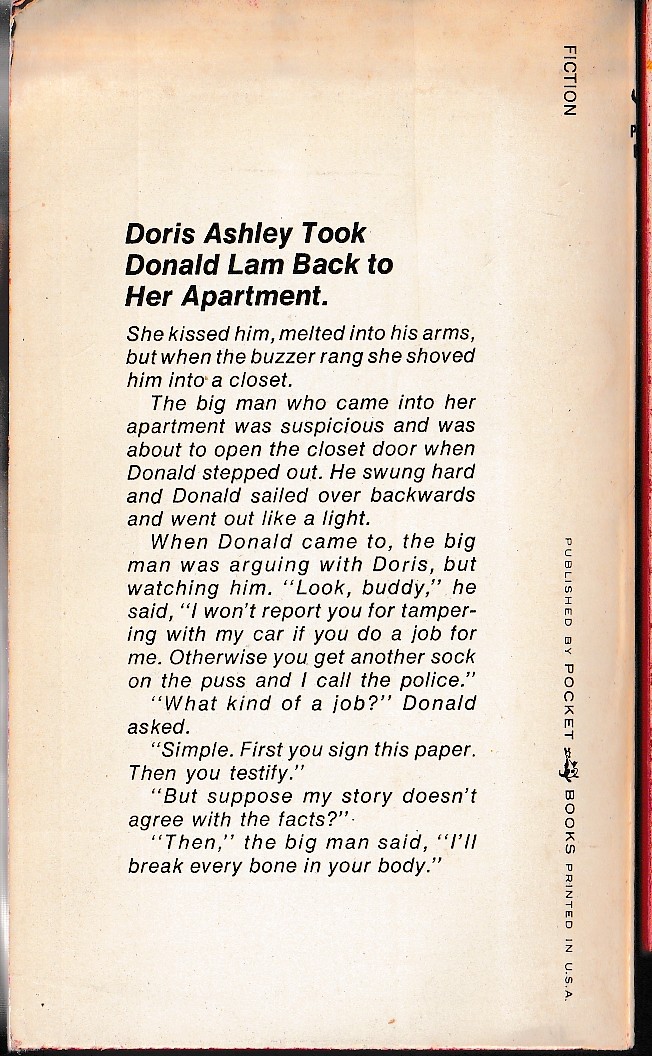 A.A. Fair  SHILLS CAN'T CASH CHIPS magnified rear book cover image
