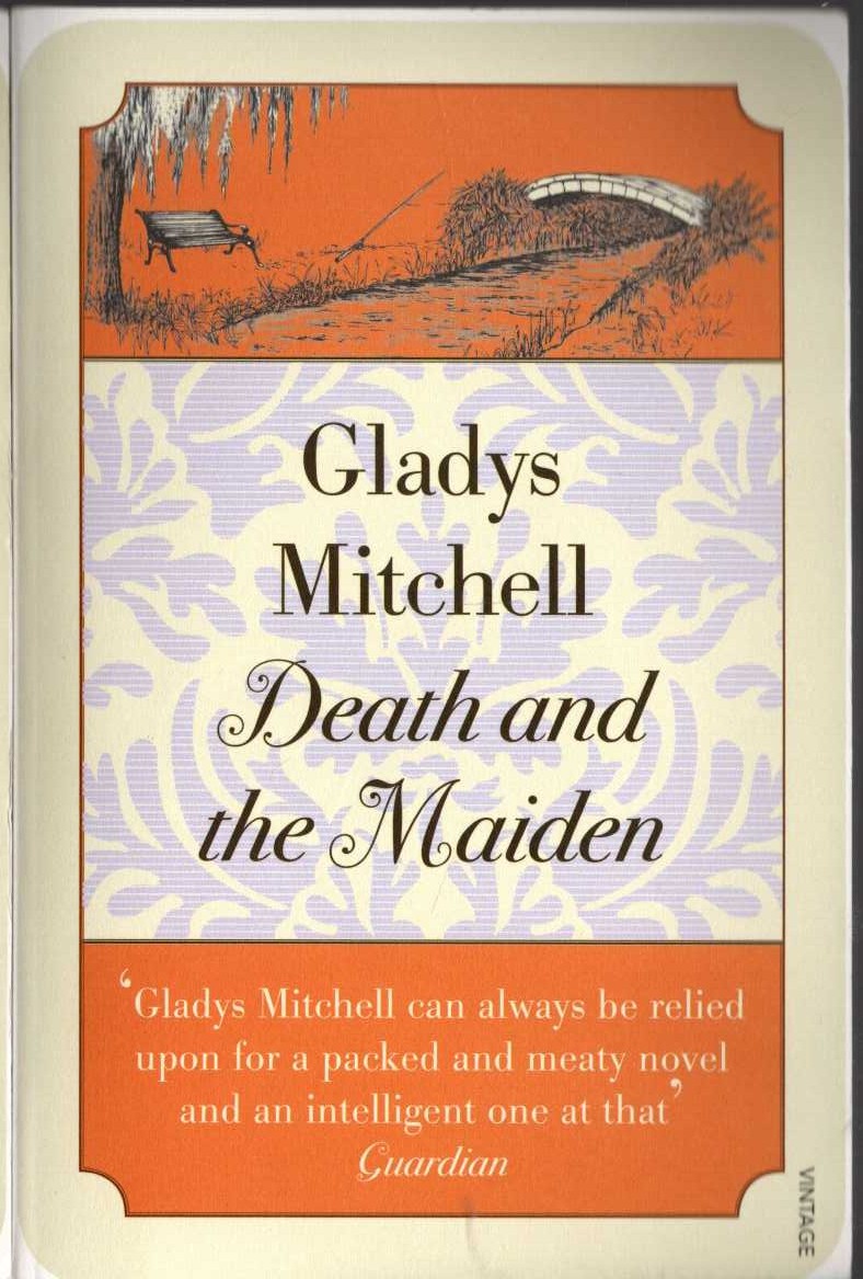 Gladys Mitchell  DEATH AND THE MAIDEN front book cover image