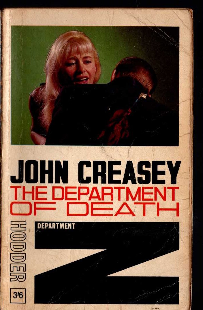 John Creasey  THE DEPARTMENT OF DEATH (Department 'Z') front book cover image
