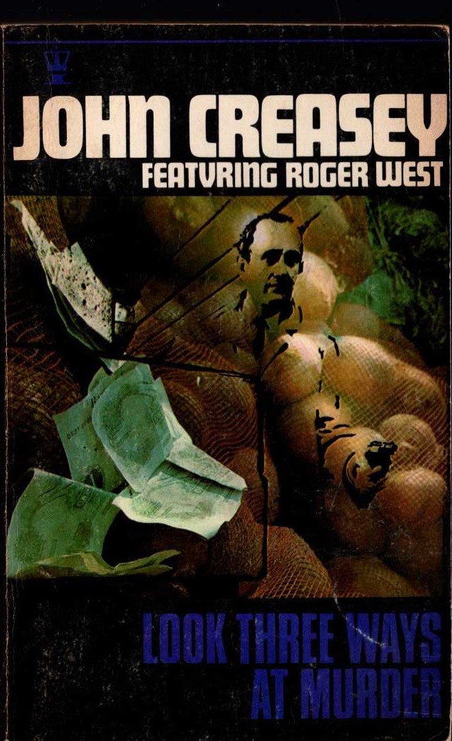 John Creasey  LOOK THREE WAYS AT MURDER front book cover image