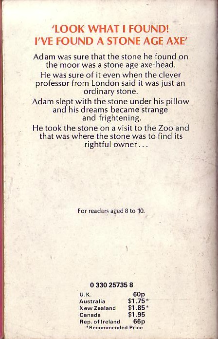 Jill Paton Walsh  THE DAWNSTONE magnified rear book cover image