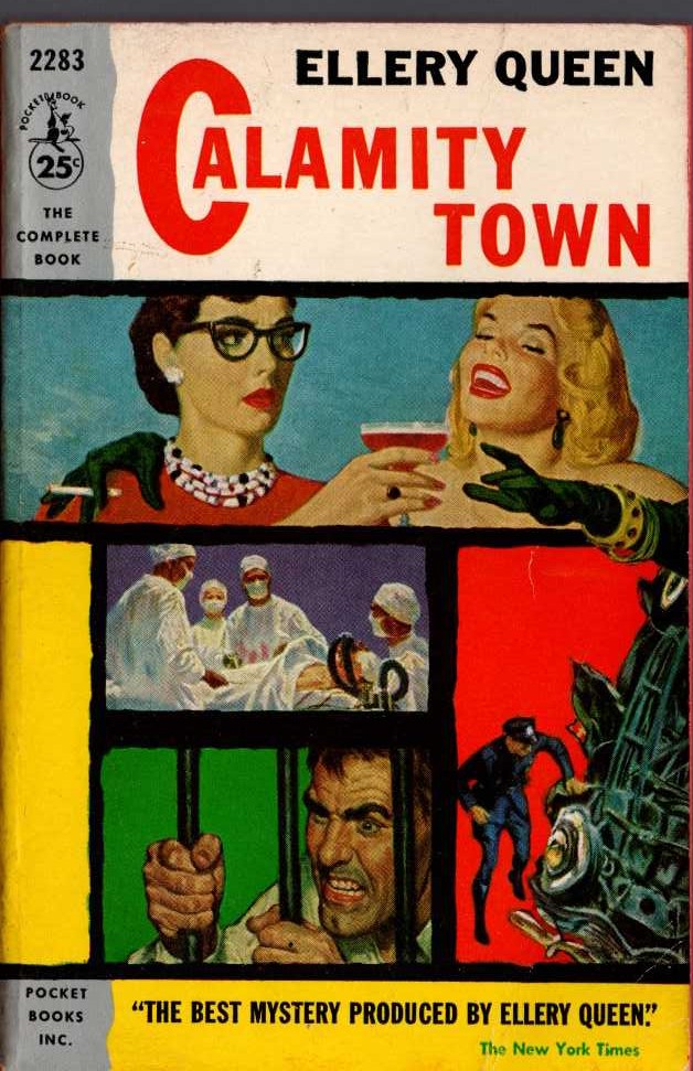 Ellery Queen  CALAMITY TOWN front book cover image