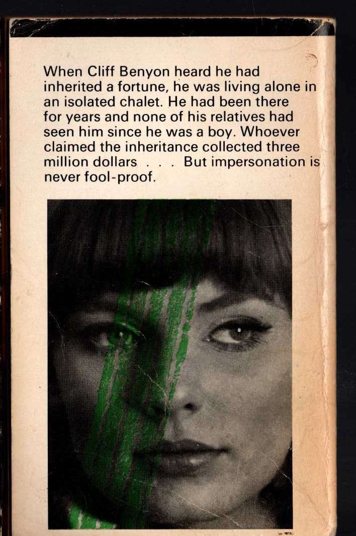 Michael Halliday  GO AHEAD WITH MURDER magnified rear book cover image
