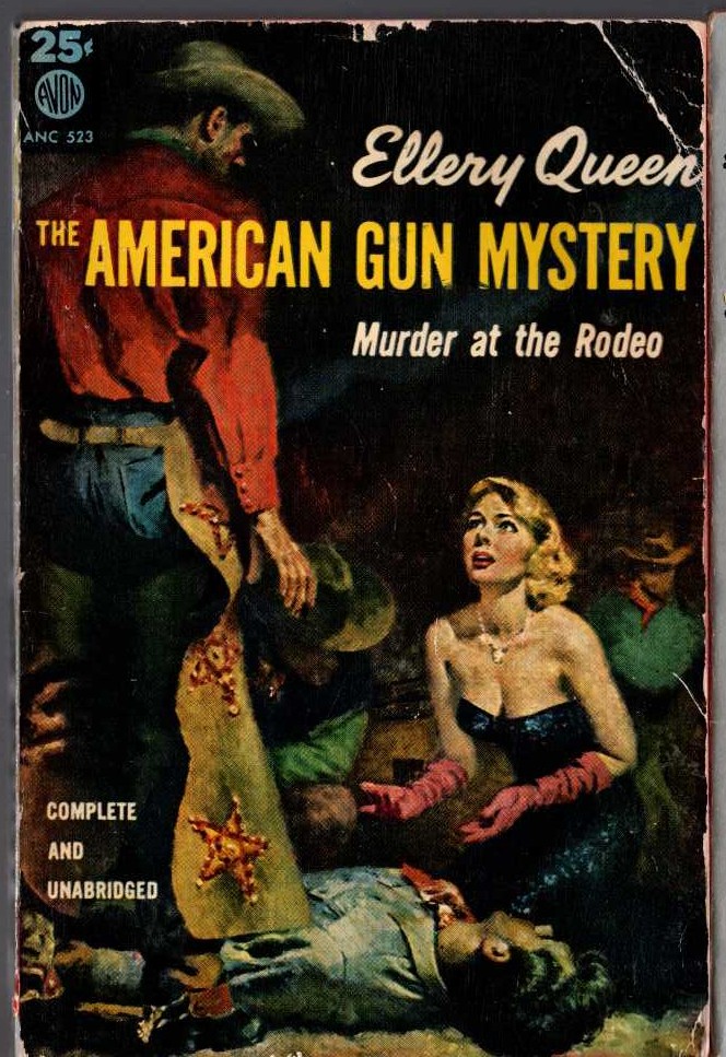 Ellery Queen  THE AMERICAN GUN MYSTERY front book cover image