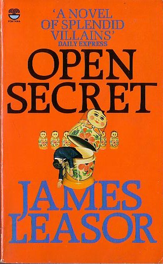 James Leasor  OPEN SECRET front book cover image
