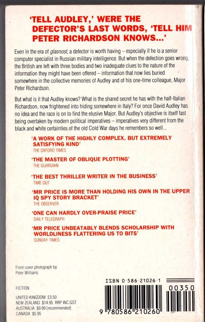 Damon_ Knight ORBIT ONE  Panther 1967 rear cover image