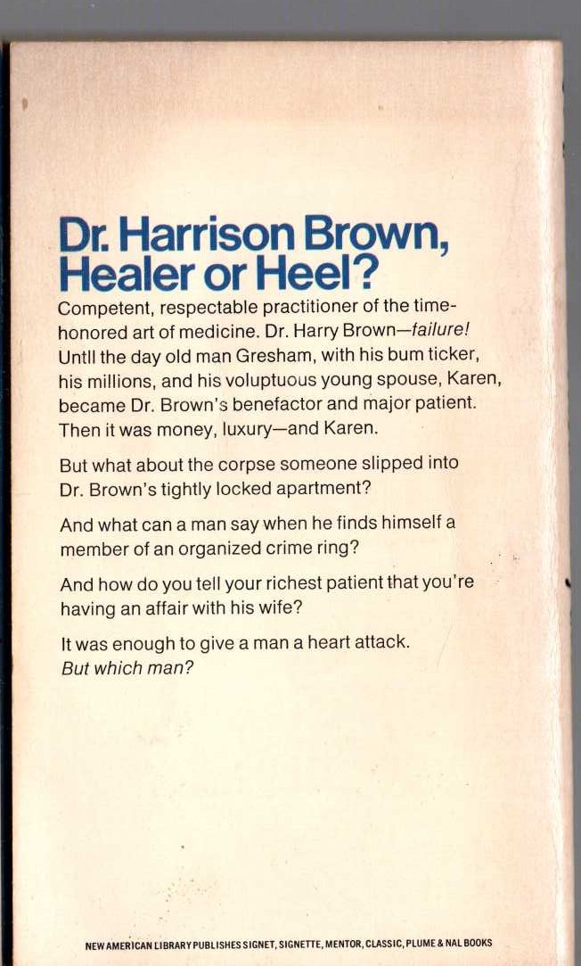 Ellery Queen  KILL AS DIRECTED magnified rear book cover image