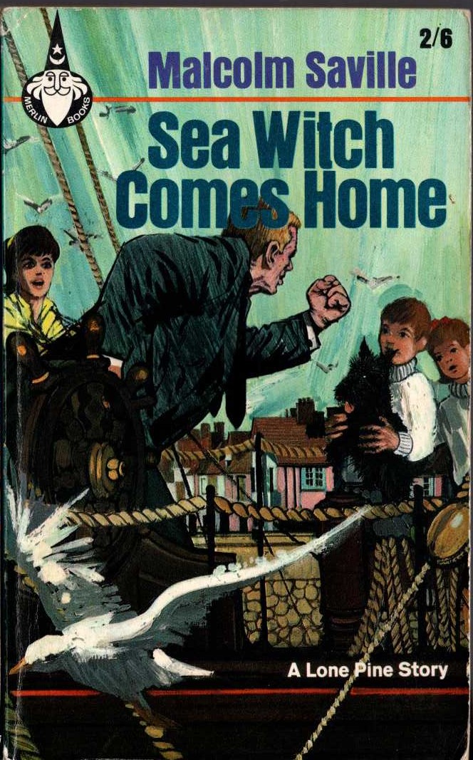 Malcolm Saville  SEA WITCH COMES HOME front book cover image