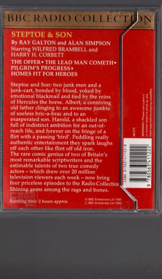 STEPTOE & SON: THE OFFER/ THE LEAD MAN COMETH/ PILGRIM'S PROGRESS/ HOMES FIT FOR HEROES magnified rear book cover image