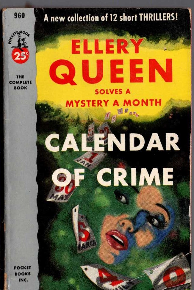 Ellery Queen  CALENDAR OF CRIME front book cover image