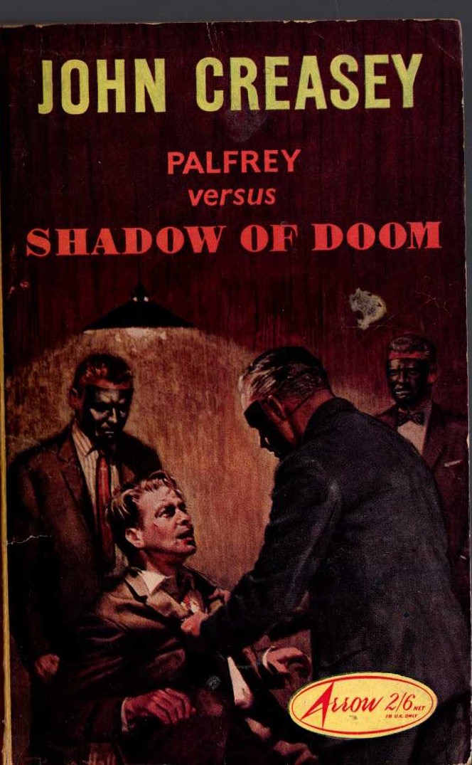 John Creasey  SHADOW OF DOOM (Doctor Palfrey) front book cover image