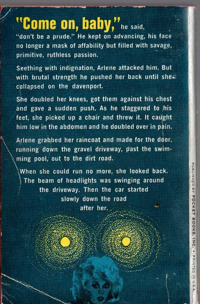 Erle Stanley Gardner  THE CASE OF THE WAYLAID WOLF magnified rear book cover image