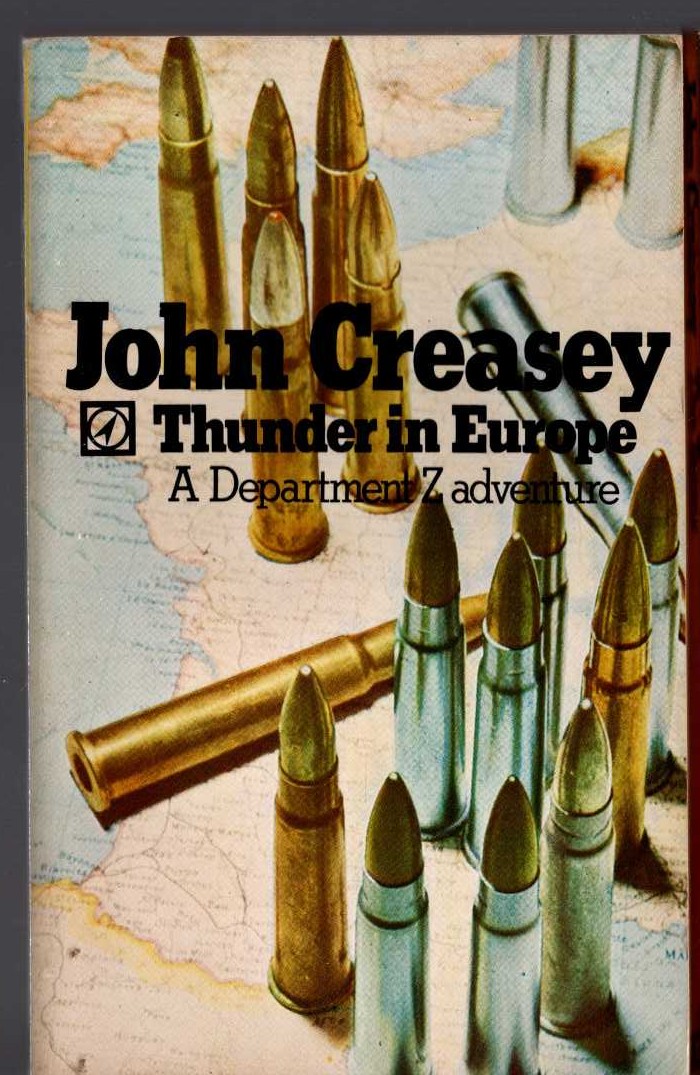 John Creasey  THUNDER IN EUROPE (Department 'Z') front book cover image