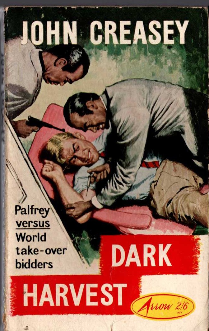 John Creasey  DARK HARVEST (Doctor Palfrey) front book cover image