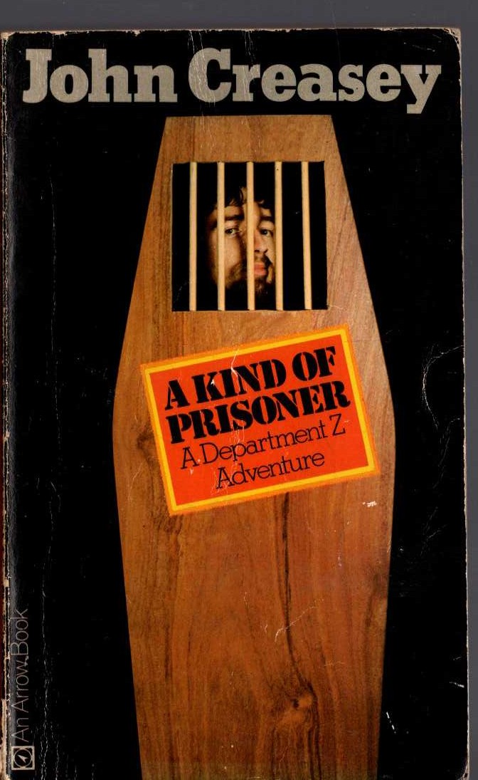 John Creasey  A KIND OF PRISONER (Department 'Z') front book cover image