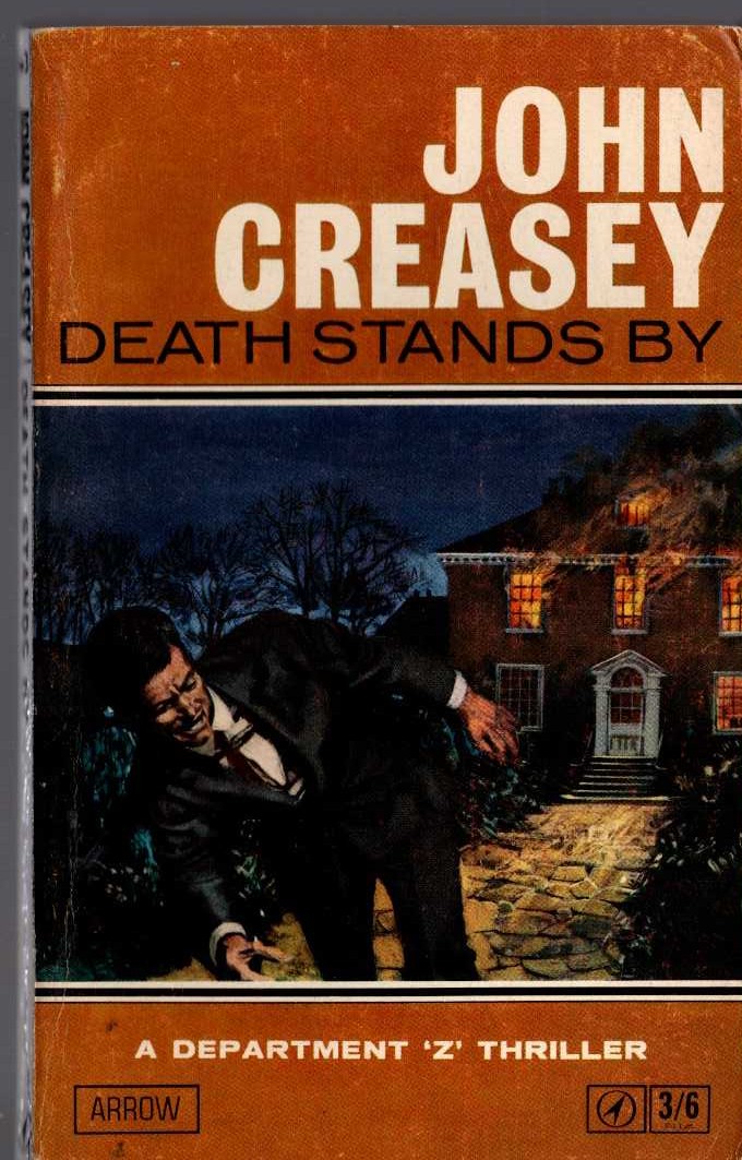 John Creasey  DEATH STANDS BY (Department 'Z') front book cover image