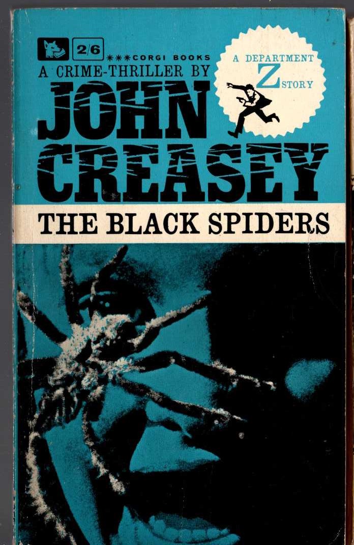 John Creasey  THE BLACK SPIDERS (Department 'Z') front book cover image