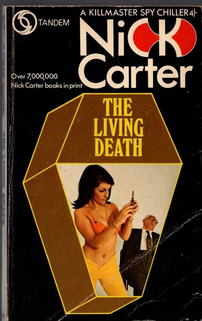 Nick Carter  THE LIVING DEATH front book cover image