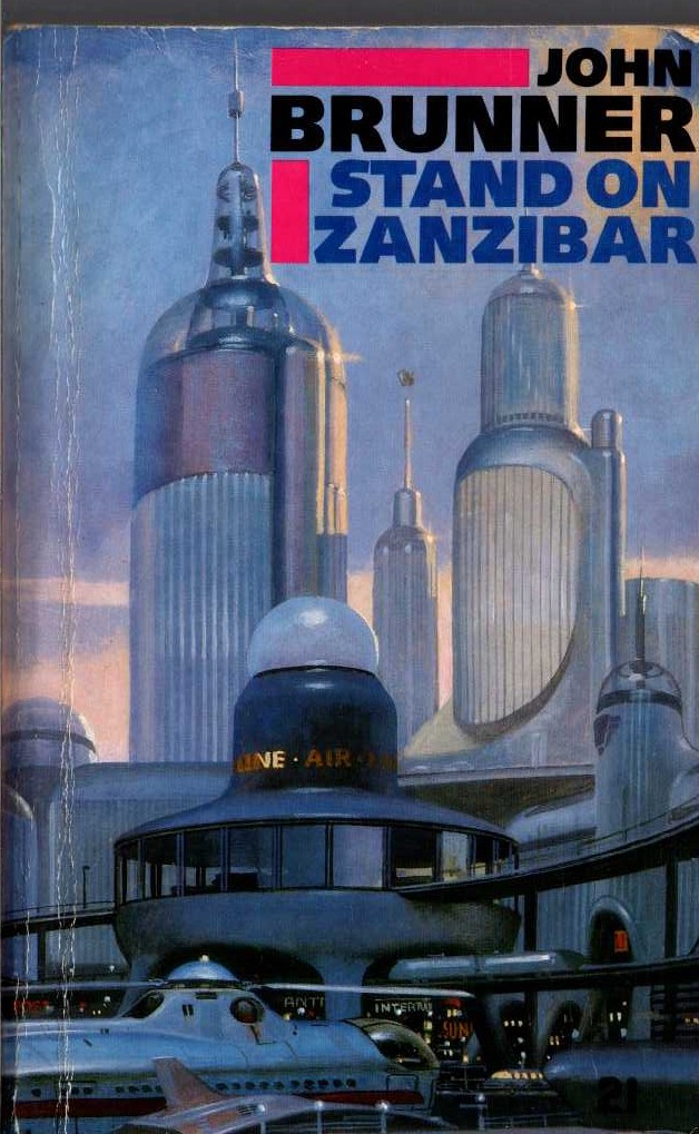 John Brunner  STAND ON ZANZIBAR front book cover image