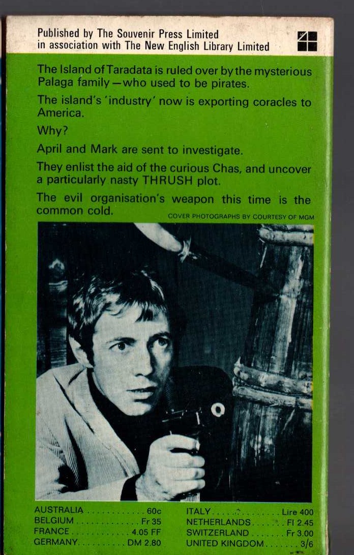 Simon Latter  THE GIRL FROM U.N.C.L.E. (3): THE GOLDEN BOATS OF TARADATA AFFAIR magnified rear book cover image