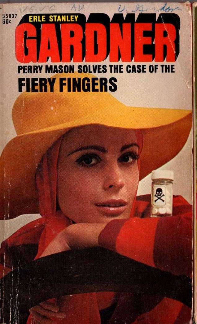 Erle Stanley Gardner  THE CASE OF THE FIERY FINGERS front book cover image