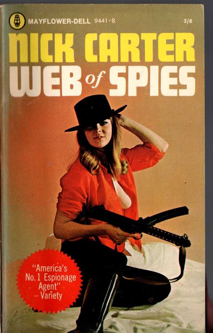 Nick Carter  WEB OF SPIES front book cover image