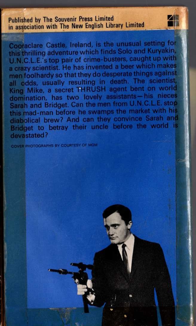 John T. Phillifent  THE MAN FROM U.N.C.L.E. No.8: THE MAD SCIENTIST AFFAIR magnified rear book cover image