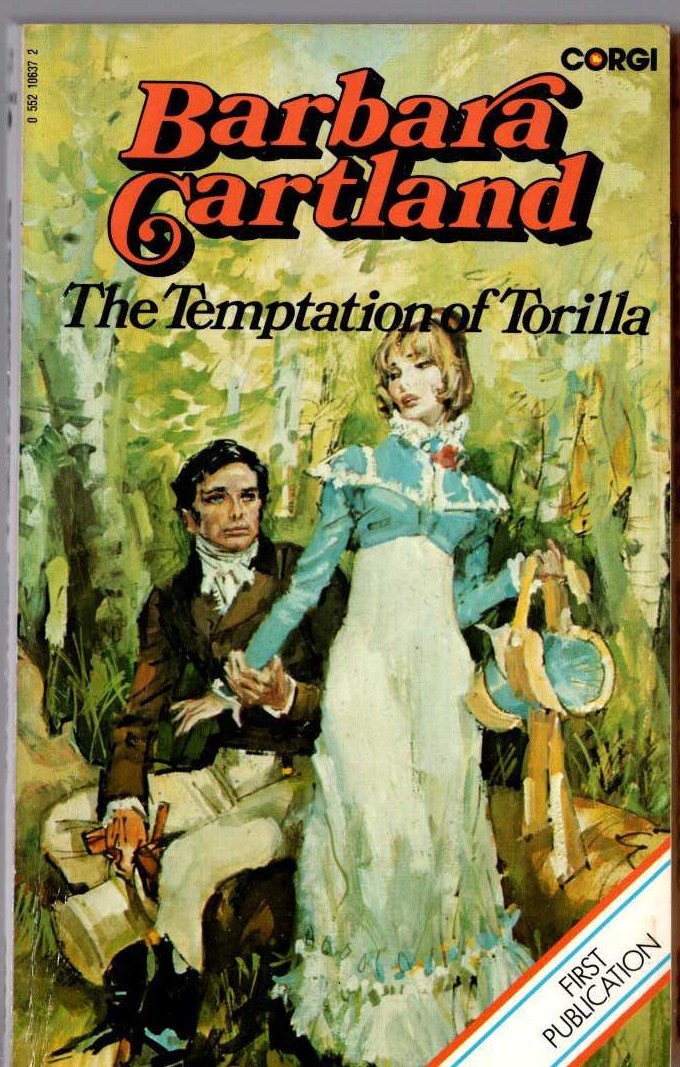 Barbara Cartland  THE TEMPTATION OF TORILLA front book cover image