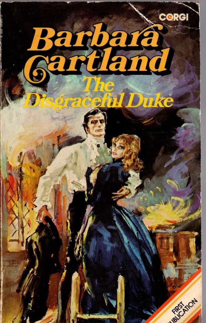 Barbara Cartland  THE DISGRACEFUL DUKE front book cover image