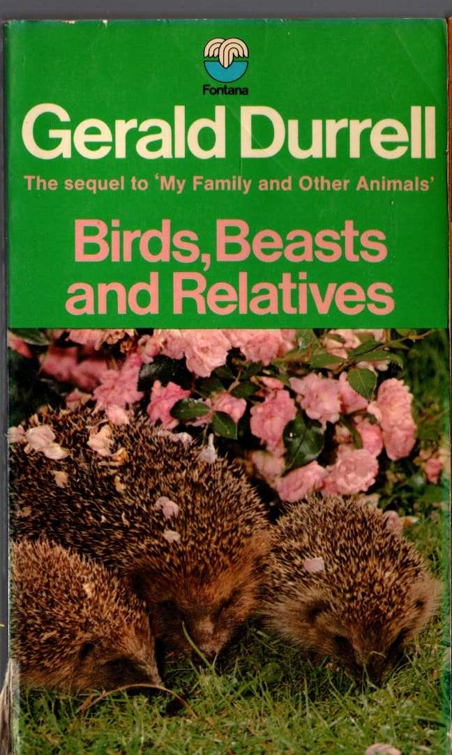 Gerald Durrell  BIRDS, BEASTS AND RELATIVES front book cover image