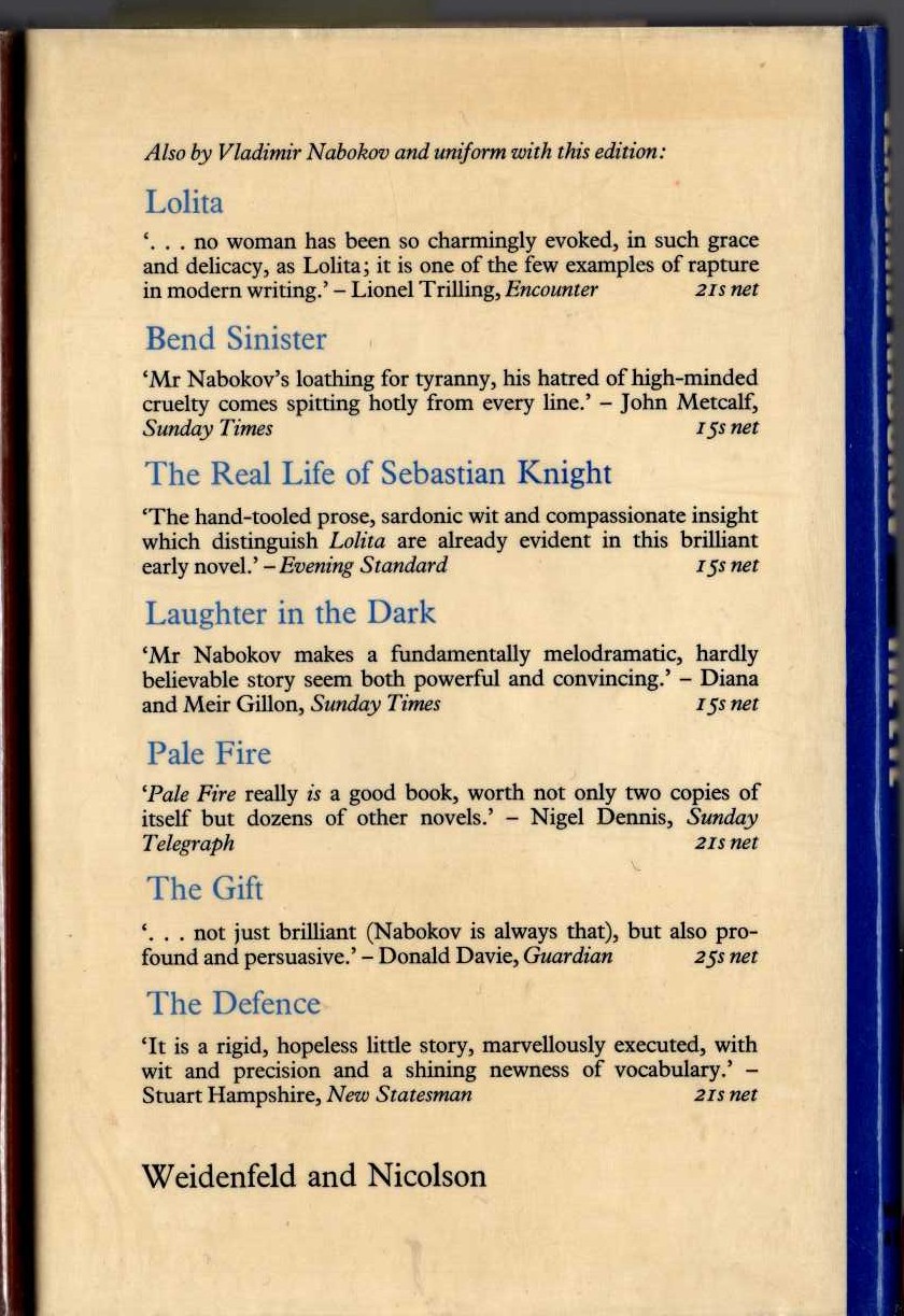 THE EYE magnified rear book cover image