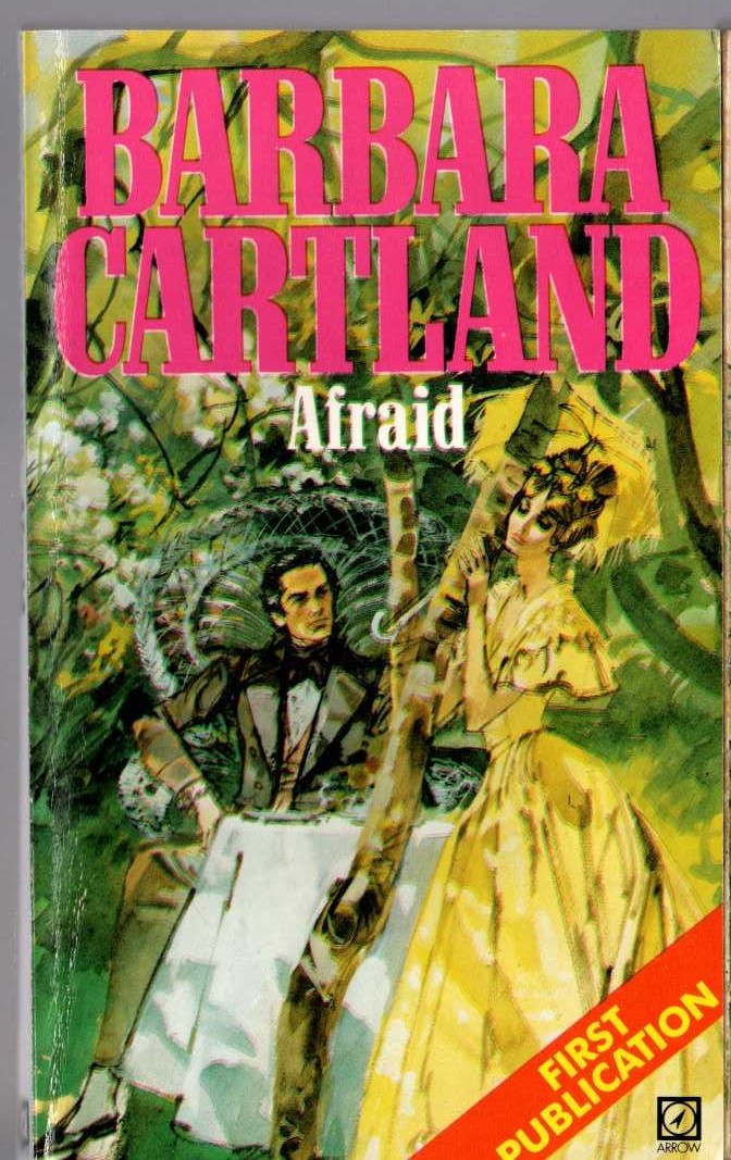 Barbara Cartland  AFRAID front book cover image