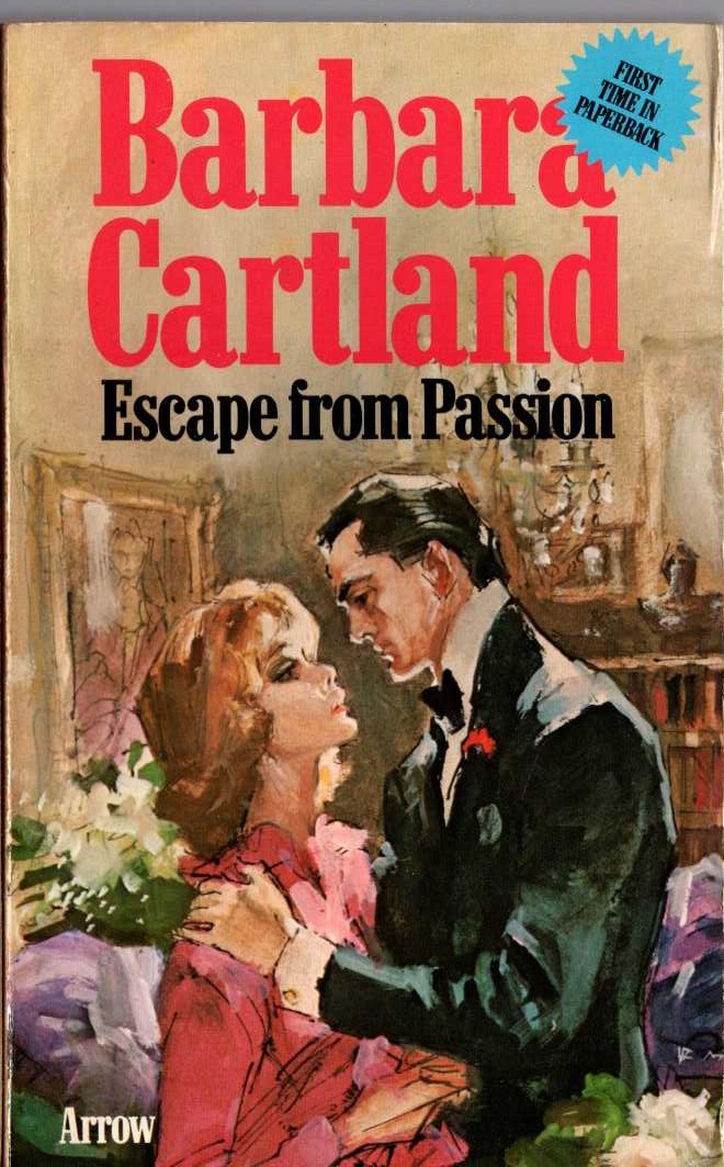 Barbara Cartland  ESCAPE FROM PASSION front book cover image