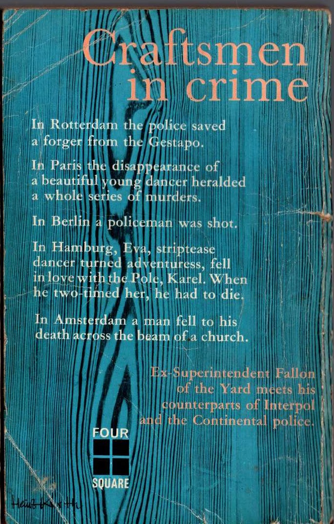 Tom Fallon  CRAFTSMEN IN CRIME magnified rear book cover image