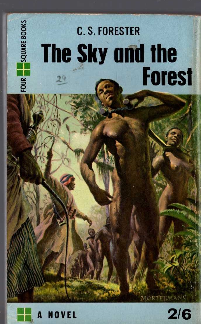 C.S. Forester  THE SKY AND THE FOREST magnified rear book cover image