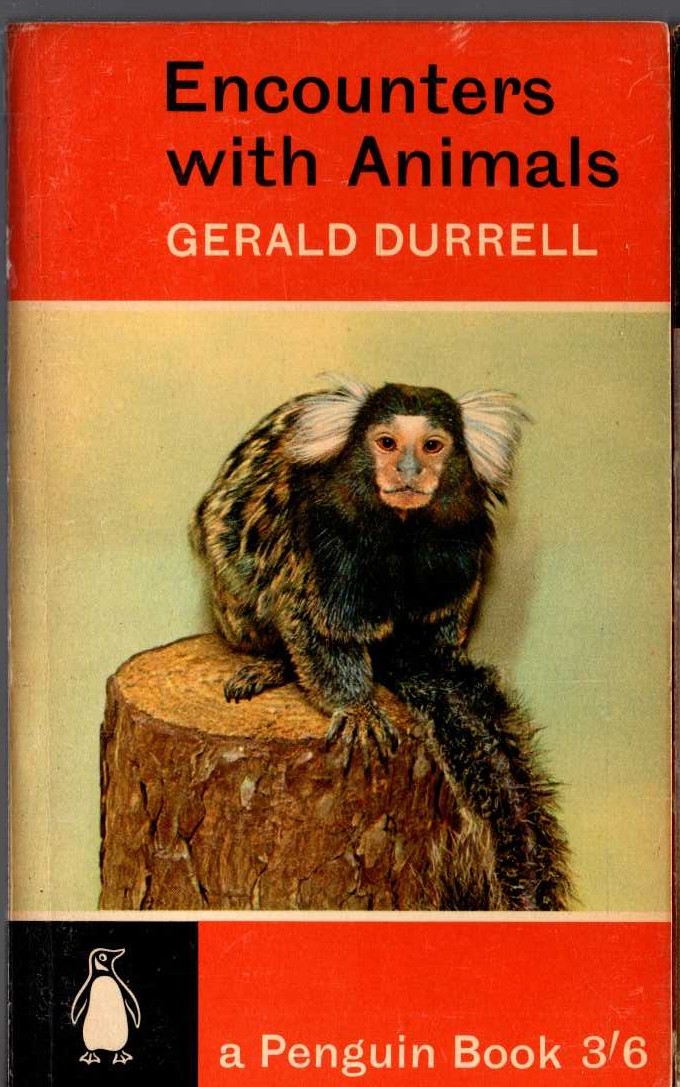 Gerald Durrell  ENCOUNTERS WITH ANIMALS front book cover image