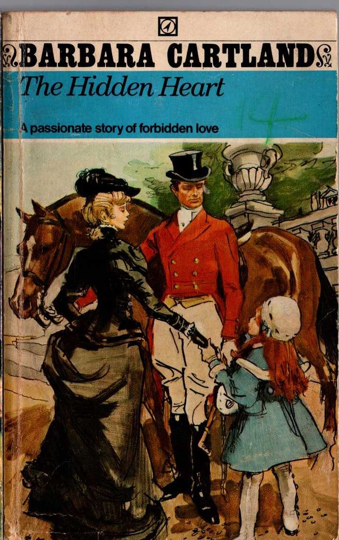 Barbara Cartland  THE HIDDEN HEART front book cover image