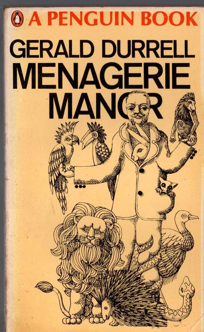 Gerald Durrell  MENAGERIE MANOR front book cover image
