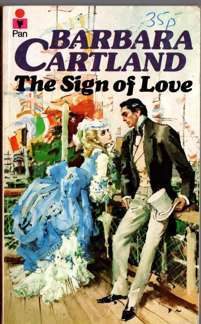 Barbara Cartland  THE SIGN OF LOVE front book cover image