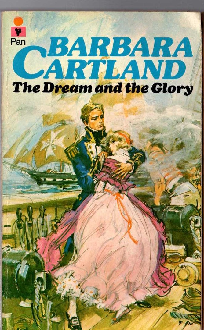 Barbara Cartland  THE DREAM AND THE GLORY front book cover image