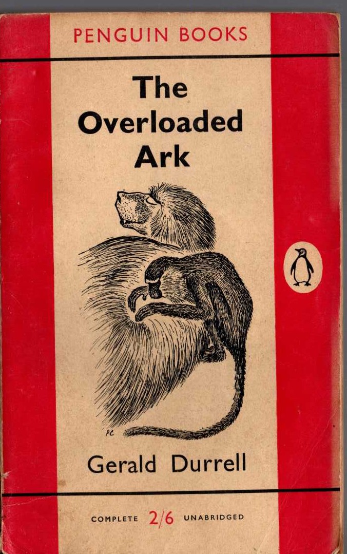Gerald Durrell  THE OVERLOADED ARK front book cover image