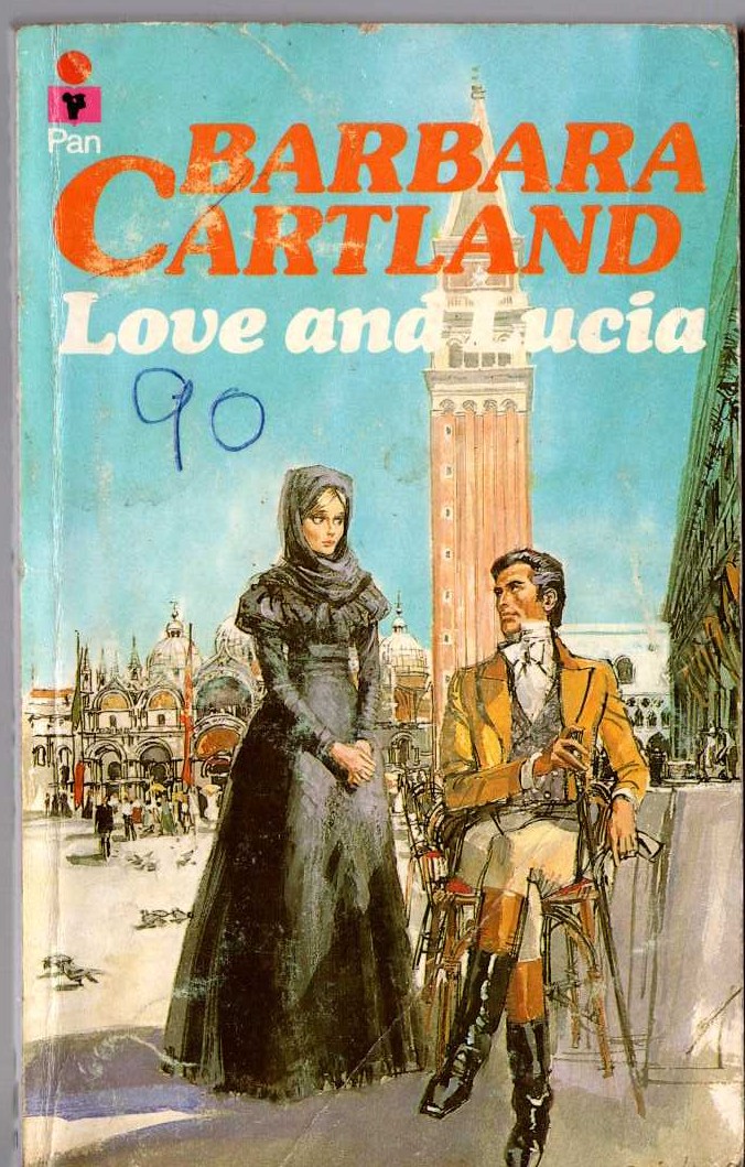 Barbara Cartland  LOVE AND LUCIA front book cover image
