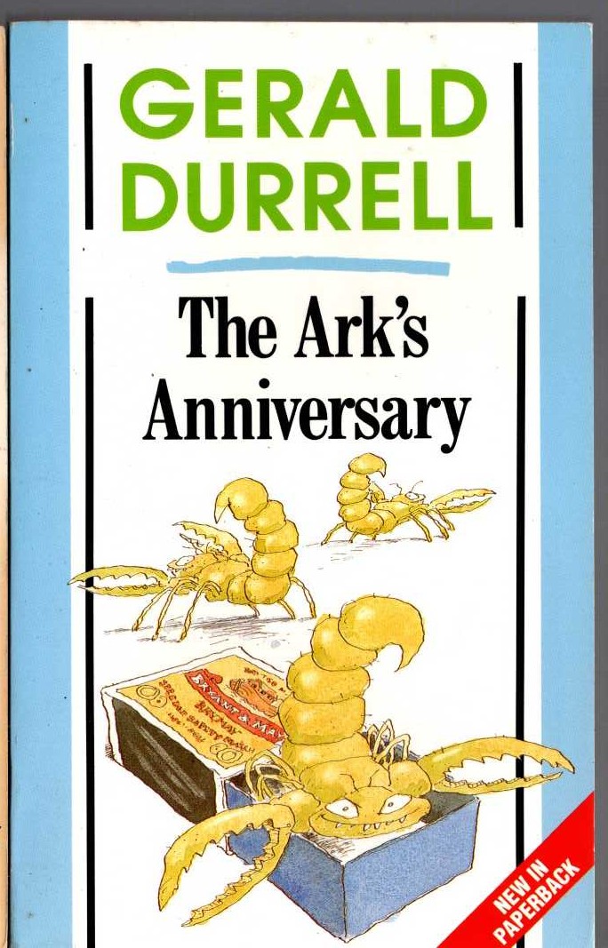 Gerald Durrell  THE ARK'S ANNIVERSARY front book cover image