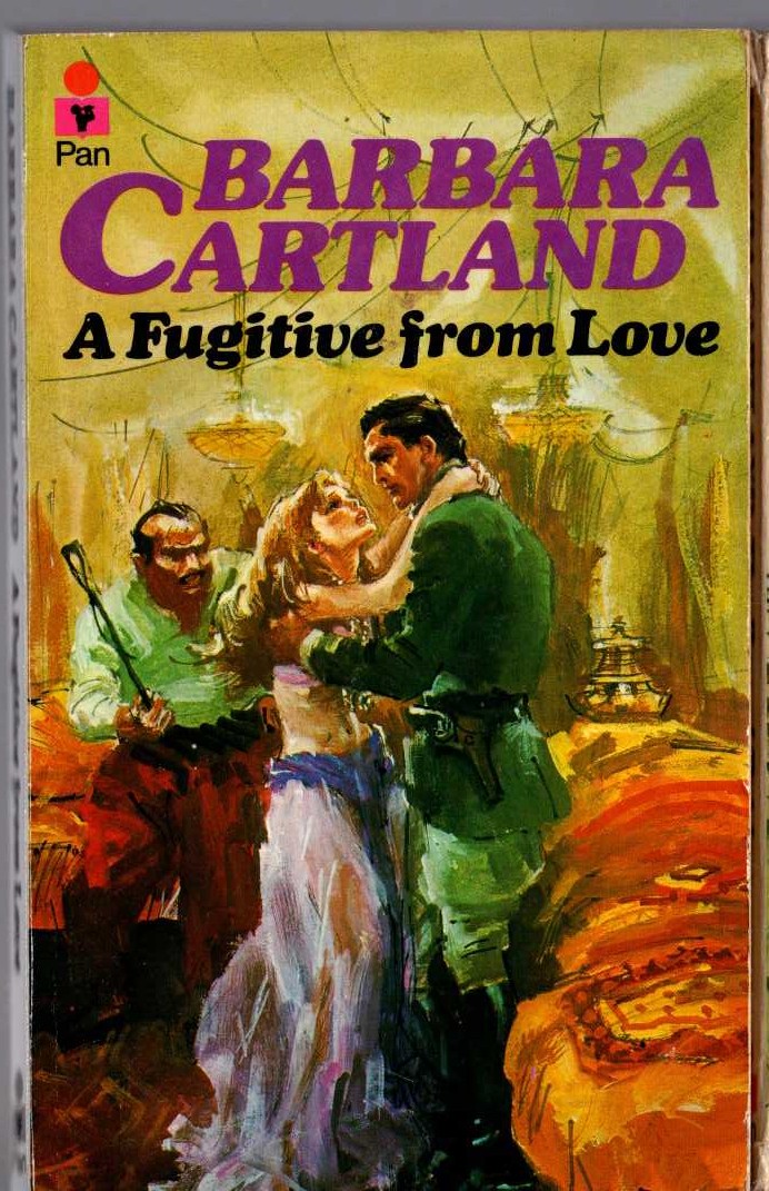 Barbara Cartland  A FUGITIVE FROM LOVE front book cover image