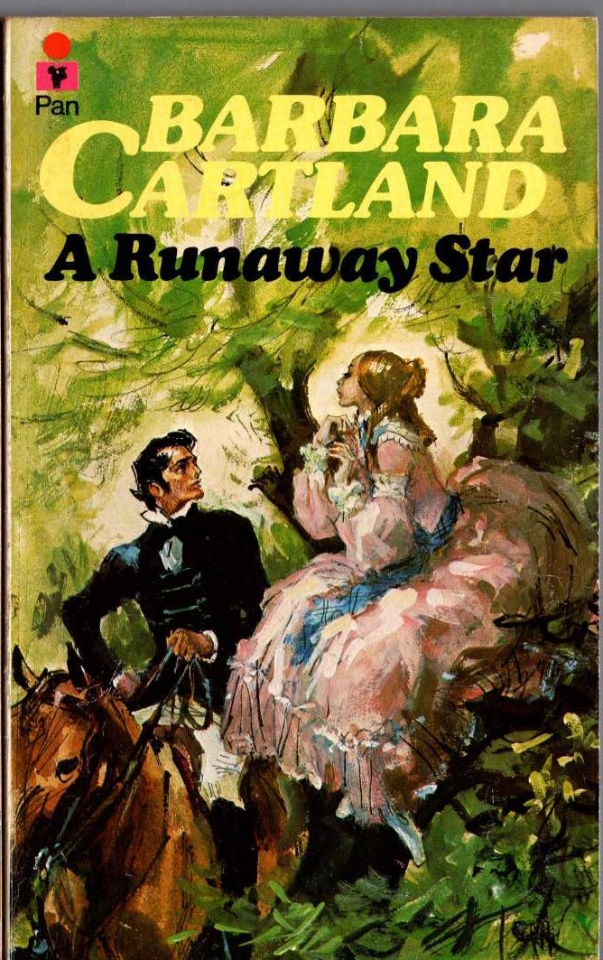 Barbara Cartland  A RUNAWAY STAR front book cover image