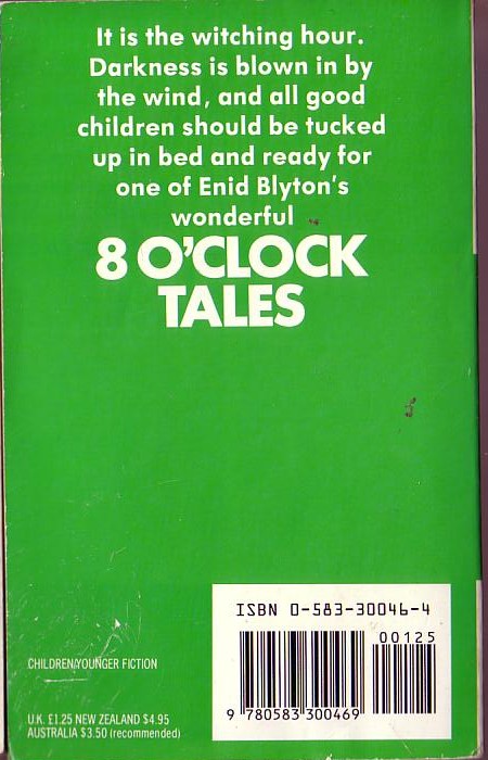 Enid Blyton  8-O'CLOCK TALES magnified rear book cover image